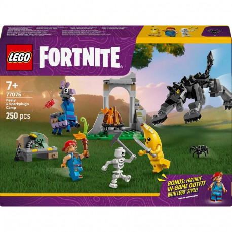 LEGO Fortnite 77075 Peely ja Sparkplugi laager
