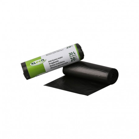 Prügikotid Multipack 30L, 20tk, 10mic, HDPE, 52x64cm, must 30