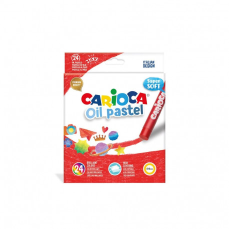 Õlipastellid CARIOCA Maxi, 24 tk