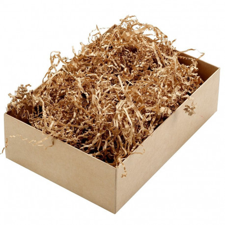 Täitematerjal, paberilaastud, 1 kg, pruun