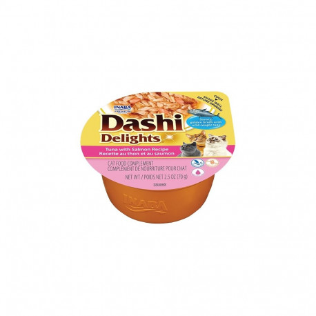 Inaba Dashi Delights Tuna with Salmon canned food for cats 70g