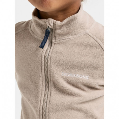 Fliispusa Didriksons Monte Kids' Full-Zip 10 beež - 100
