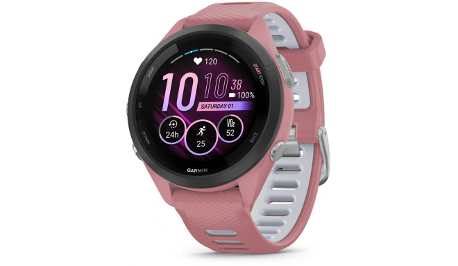 Garmin Forerunner 265S, must/roosa