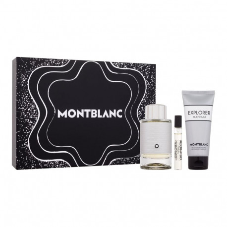 Montblanc Explorer Platinum Eau de Parfum (100ml) (Edp 100 ml + Shower Gel 100 ml + Edp 7,5 ml)