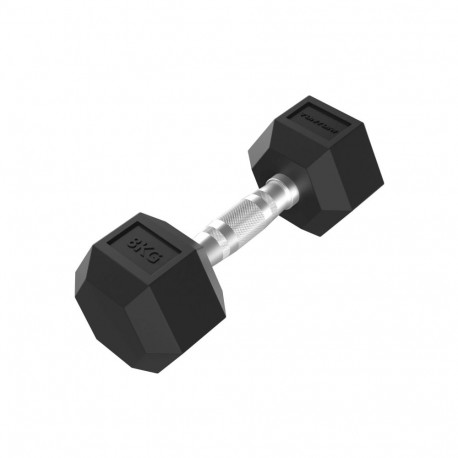 Hantlid TUNTURI Platinum Hex Rubber Dumbbell, 8 kg
