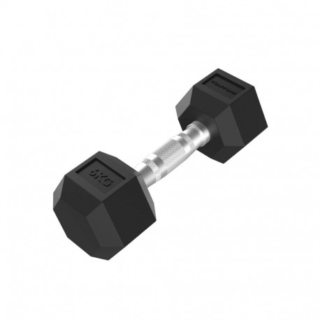 Hantlid TUNTURI Platinum Hex Rubber Dumbbell, 6 kg