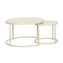 Coffee table HEDVIG 2pcs set, beige