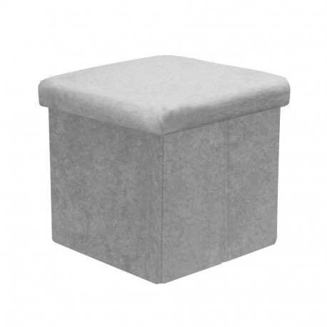 Ottoman JESSE with storage 30x30xH30cm, grey