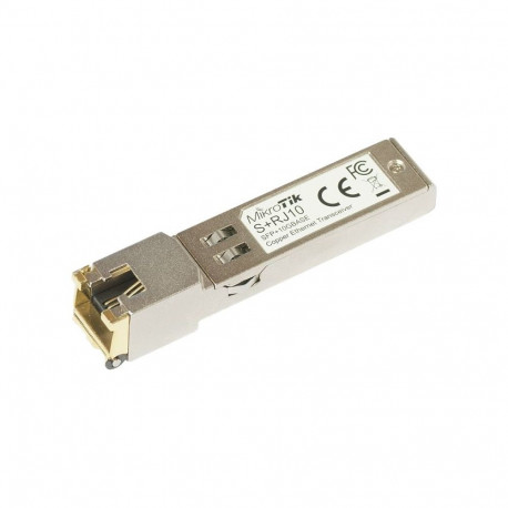 MikroTik | S+RJ10 | SFP+ | Copper | RJ-45 | 10/100/1000/10000 Mbit/s | Maximum transfer distance 200