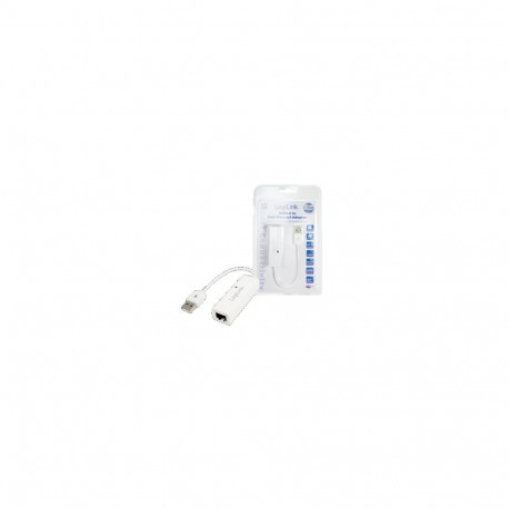Logilink adapter Fast Ethernet USB 2.0–RJ45, valge