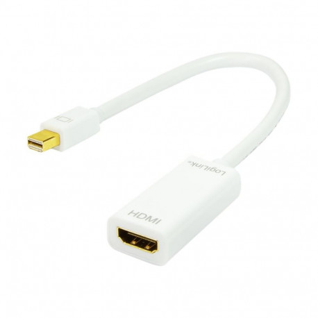 Logilink adapter Mini DisplayPort–HDMI heliga, hall, Mini DisplayPort, HDMI A, 0,1 m