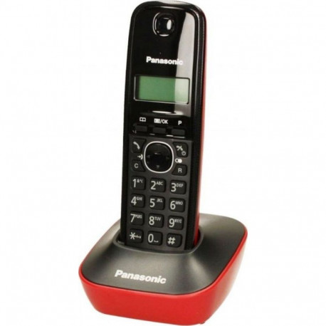 Cordless phone PANASONIC KX-TG1611SPR red