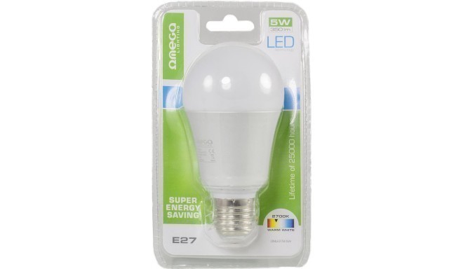 Omega LED spuldze E27 5W 2700K (41572)