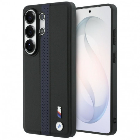 BMW case for SAMSUNG S26 Ultra compatible with MagSafe BMHMS26L25PCPSKB (Perforated Stripe Logo) blu