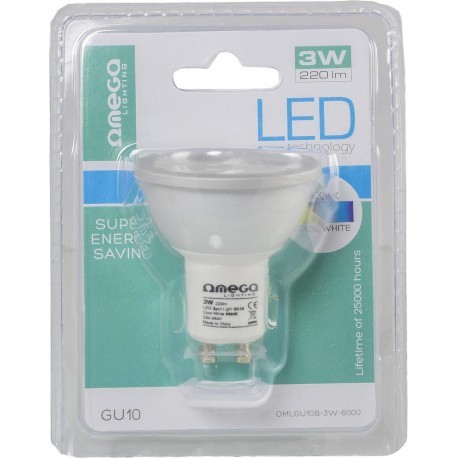 gu10 led 3w 6000k