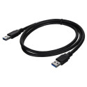 Cable;crossover,USB 3.0;USB A plug,both sides;0.5m;black