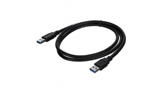 Cable;crossover,USB 3.0;USB A plug,both sides;0.5m;black
