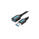 Cable;USB 3.0;USB A socket,USB A plug;nickel plated;0.5m
