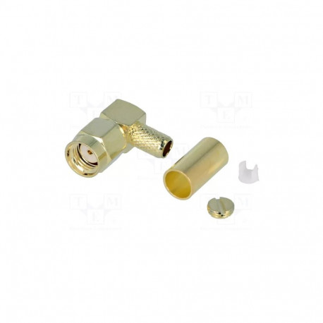 Connector:RP-SMA;plug;male;angled 90°;3C2V,RG141,RG58