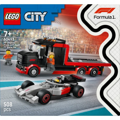 LEGO City 60493 F1 esitlusveok koos Audi F1 võidusõiduautoga