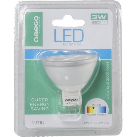 Omega LED lamp MR16 3*1W 2700K (41873)