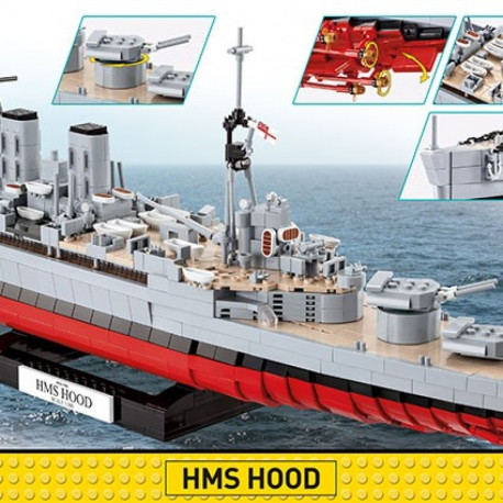 If you are looking for building block sets of the HMS Hood, the most popular and hi
