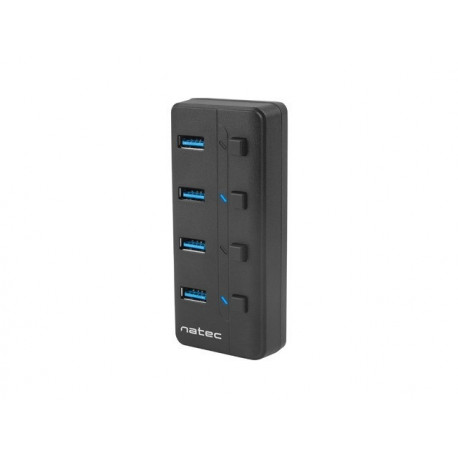 Mantis 4-Port USB Hub (2 x USB 3.0) with Individual Switches and Power Supply