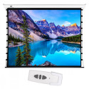 The Maclean MC-952 is a high-quality electric projection screen designed for both h