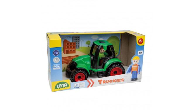Lena Truckies Tractor (17 cm) is a durable toy vehicle designed for toddlers (ages 