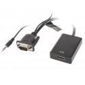 VGA (Male) + Audio to HDMI (Female) Adapter