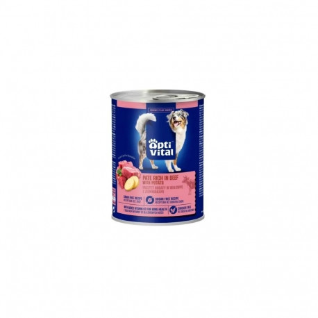 Dog Food - OptiVital Pork Pâté Wet Dog Food 400g Grain-Free