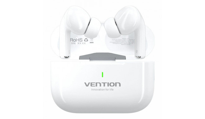 Wireless Headphones - Vention ECHO LITE E11 Bluetooth 5.4, 10m Range, White