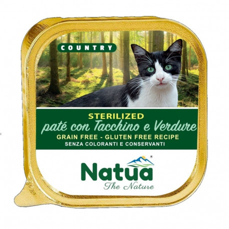 Cat Food - Natua Country Sterilised Turkey with Vegetables 100g