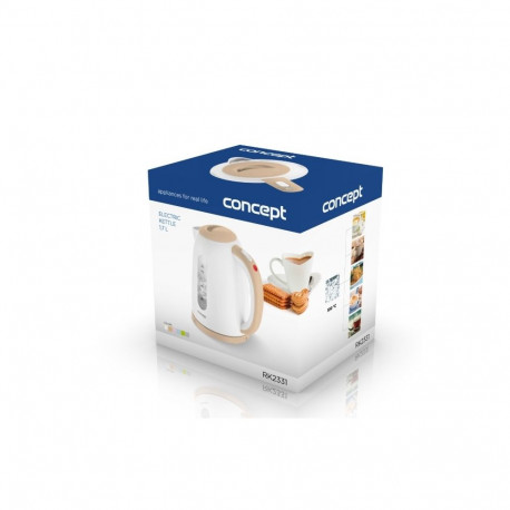 Electric Kettle - CONCEPT RK2331 1.7L 2200W Beige, White
