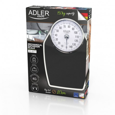 Digital Scale - Adler AD 8177 150kg 1kg Accuracy Black/White