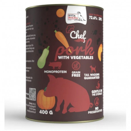 Dog Food - SYTA MICHA Pork with Vegetables Wet Dog Food 400g
