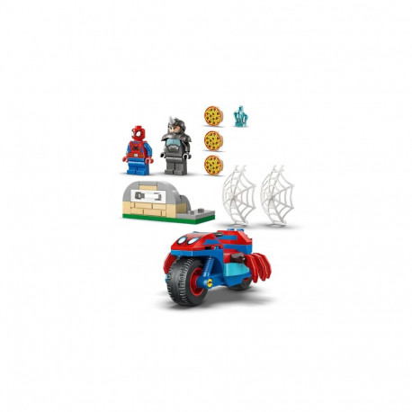 Construction Set - LEGO MARVEL 11206 Spidey on Motorcycle 61 Pieces