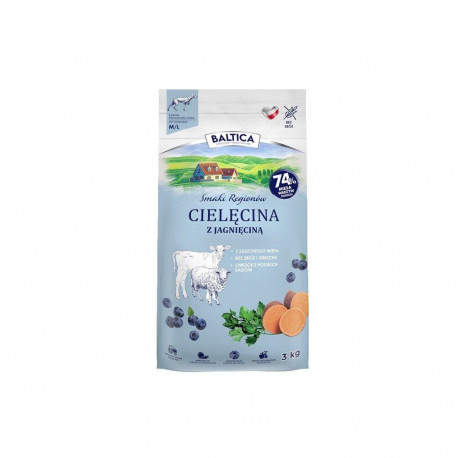 Dog Food - BALTICA Smaki regionów Veal with Lamb Dry Food 3kg