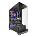 Computer Case - Mars Gaming MCPRISMA Midi Tower, RGB, Tempered Glass, Black