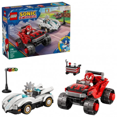 Constructor - LEGO Sonic the Hedgehog 77118 Silver's Car vs Knuckles' Monster Truck (Lego, 378 piece