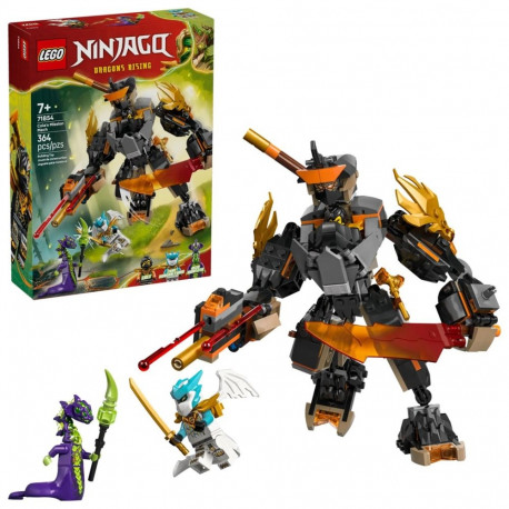 Constructor - LEGO NINJAGO 71854 Cole's Mission Mech and Dragon Zane (Lego, 364 pcs, 3 minifigures)