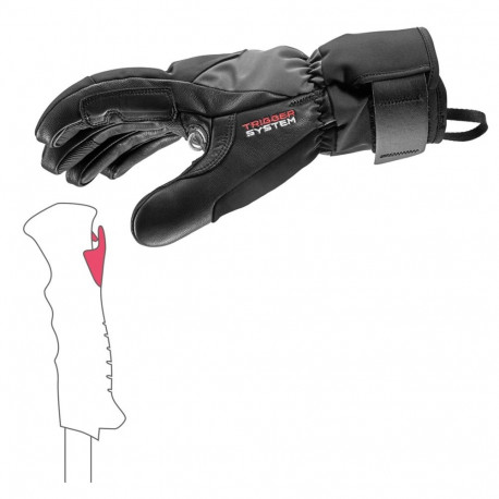 Ski Gloves - LEKI Hevon Thermo 3D (unisex, size 9.0, water-resistant)