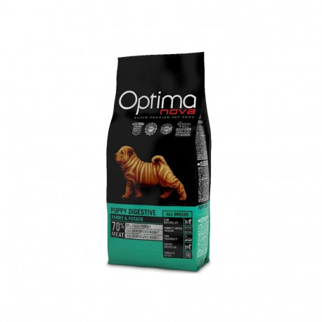 Dog Food - Optimanova Puppy Digestive Rabbit & Potato 2kg Gluten-Free