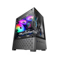 Computer Case - Mars Gaming MC-SE2 Mini Tower RGB, Tempered Glass, Black