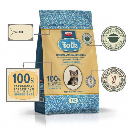 Dog Food - FOLK Small breeds Kashubian-style fish specialty 7kg