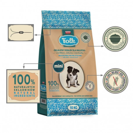 Dog Food - FOLK Junior Small Breeds Gentle Meal (10kg, Rabbit, Veal, Carrot)