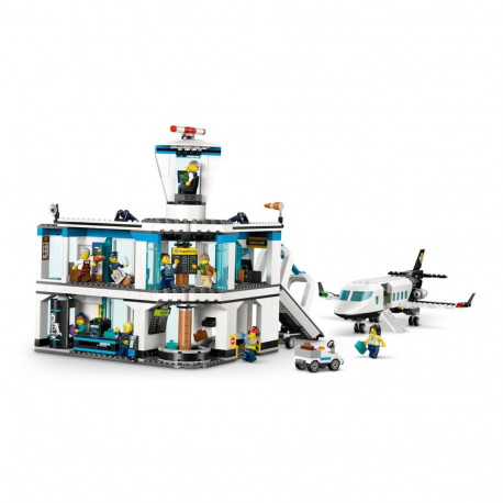 Construction Set - LEGO CITY 60502 Airport with Airplane (Lego, 887 pieces, 9 minifigures)