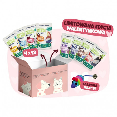 Cat Food - ANIMAL ISLAND Love Box Wet Cat Food 52x85g Gluten-Free Grain-Free