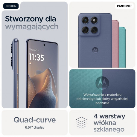 Mobile Phone - Motorola Edge 60 Fusion (6.67" P-OLED, 8GB RAM, 256GB, Grey)