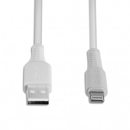Cable - Lindy USB Type A to Lightning Cable 3m 480Mbps White